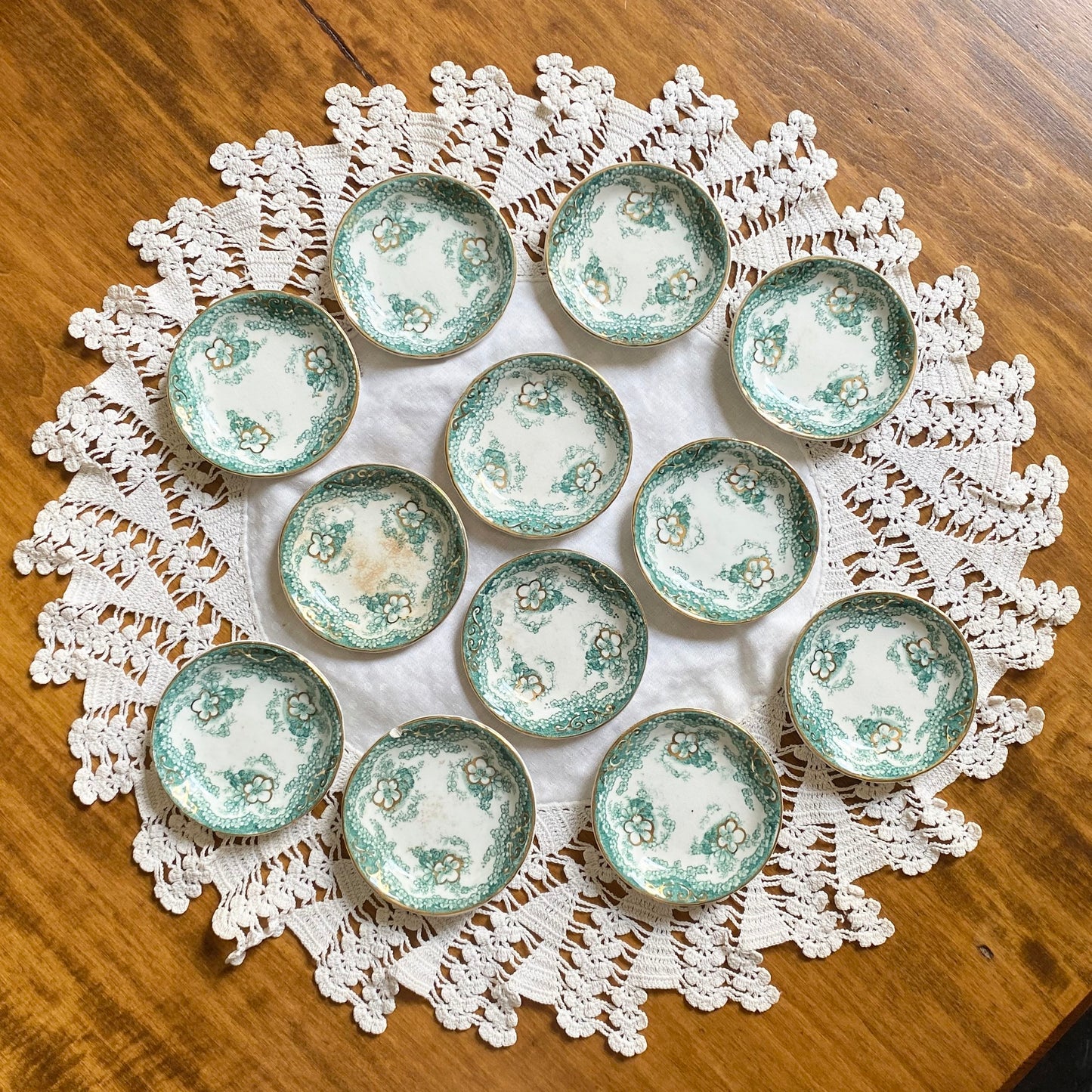 Antique Butter Pats, Set of 12