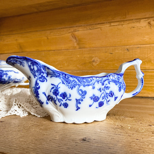 Flow Blue Gravy Boat