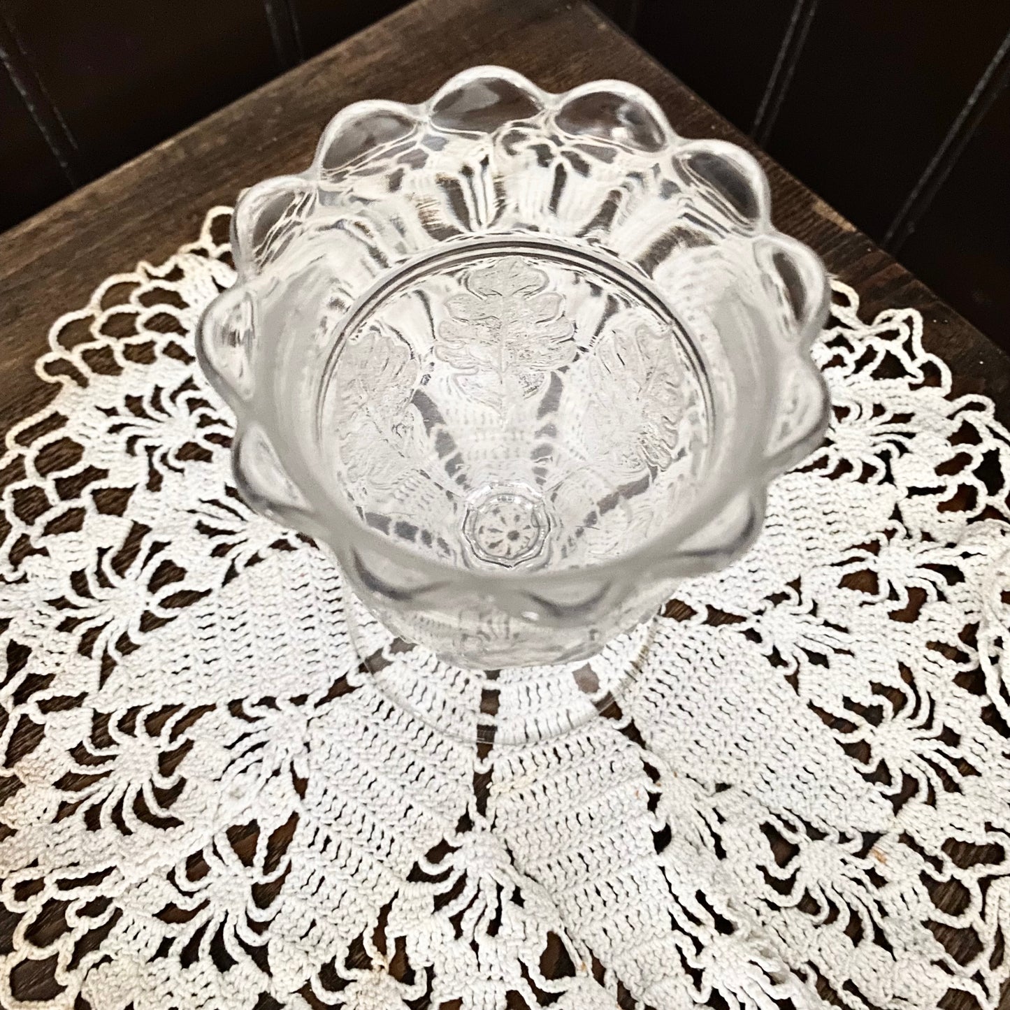 Early Pressed Glass Spooner